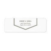 Einfache grüne Rücksendeadresse (Vorne)