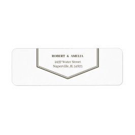 Einfache grüne Rücksendeadresse