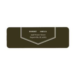 Einfache grüne Rücksendeadresse