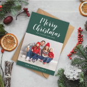 Einfache grüne Schrift Ein Foto Weihnachten