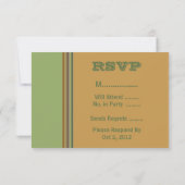 Einfache grüne UAWG RSVP Karte (Rückseite)