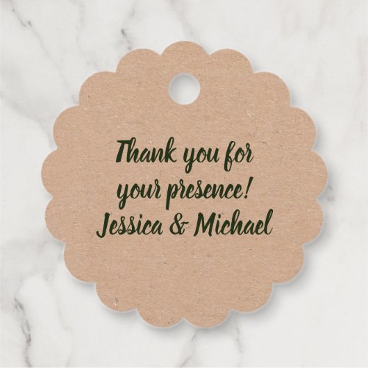 Einfache, grüne und weiße Apfel unserer Augen-Gefä Geschenkanhänger (Rückseite)