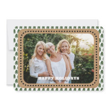 Einfache, grüne und weiße Weihnachtsbaume