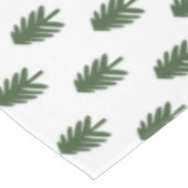 Einfache, grüne und weiße Weihnachtsbaume Tischdecke (Schrägansicht)