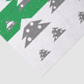 Einfache grüne Weihnachtsbaum Muster Schneeschuhwa Seidenpapier (Ausschnitt)