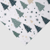 Einfache grüne Weihnachtsbaume Seidenpapier (Detail)