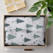 Einfache grüne Weihnachtsbaume Seidenpapier (Geschenk)