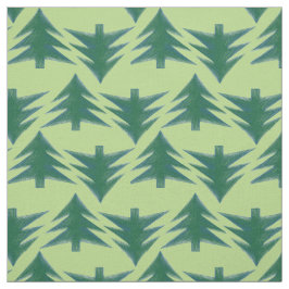 Einfache grüne Weihnachtsbaummuster Unisex Natural Stoff