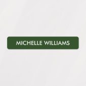 Einfache, grüne weiße Schuhnahrung Etiketten (Design 1)