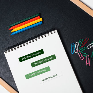 Einfache, grüne weiße Schuhnahrung Etiketten