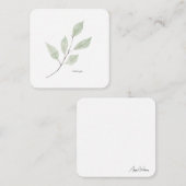 Einfache Grünflächen Personalisiert Mitteilungskarte (Vorne/Hinten)