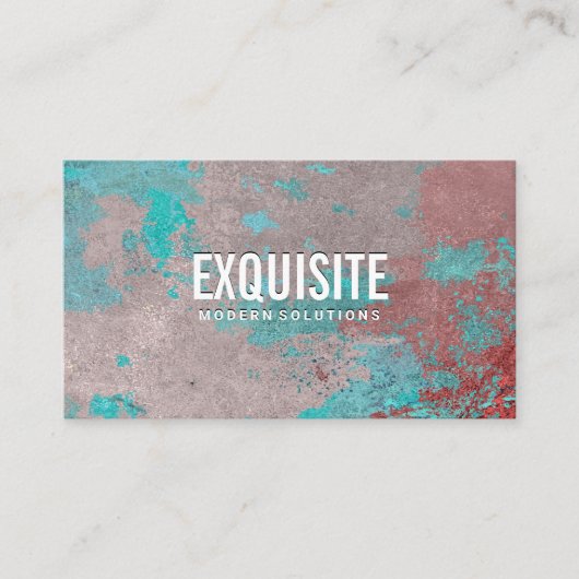 Einfache Grunge Textur Visitenkarte (Vorderseite)