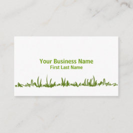 Einfache Grüngras-Pflegekarten Visitenkarte