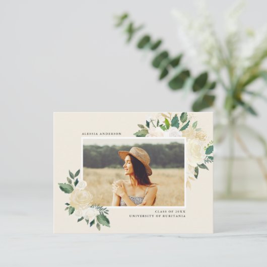 Einfache Grünpartei für Wasserfarben Einladungspostkarte (Stehend Vorderseite)