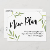 Einfache Grünpflanzen - Neuer Plan Verspätete Hoch Postkarte (Vorne/Hinten)