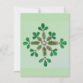 Einfache Grüntöne Feiertagskarte (Vorderseite)