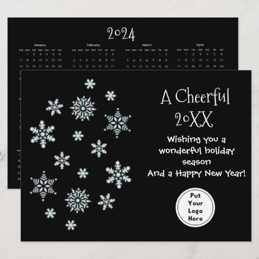 Einfache Gruß an den Business Corporate Kalender Karte (Vorne/Hinten)