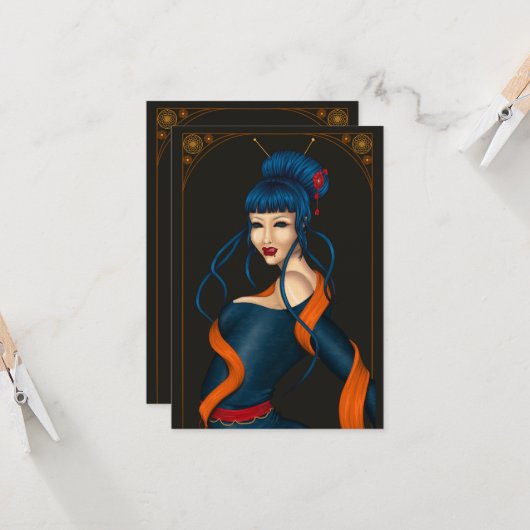 Einfache Grußkarte Karte (Vorderseite/Rückseite Beispiel)