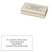Einfache Gummistempel mit einfacher Adresse (Stempel)
