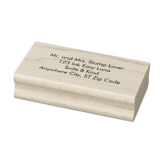 Einfache Gummistempel mit einfacher Adresse