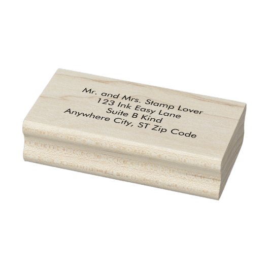 Einfache Gummistempel mit einfacher Adresse (Stempel)