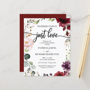 Einfache günstige Hochzeitseinladungen