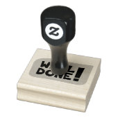 Einfache, gut gemachte Script-Holz-Briefmarke Gummistempel (Stempel)