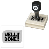 Einfache, gut gemachte Script-Holz-Briefmarke Gummistempel (Stempel)