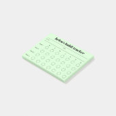Einfache Habit-Tracker-Notizen Post-it Klebezettel (angewinkelt)
