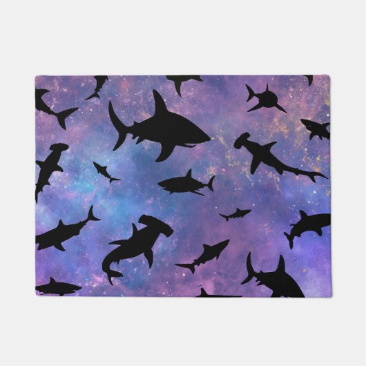 Einfache Haifischkiefer Fußmatte (Vorderseite)