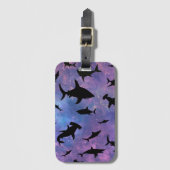 Einfache Haifischkiefer Gepäckanhänger (Vorderseite Vertikal)