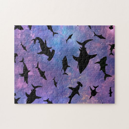 Einfache Haifischkiefer Puzzle (Horizontal)