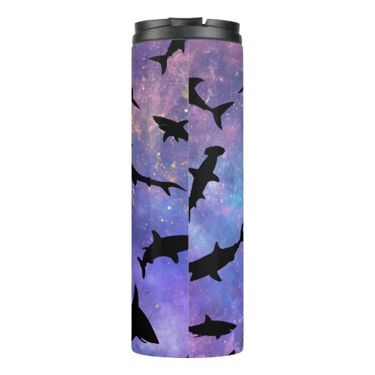 Einfache Haifischkiefer Thermosbecher (Rückseite)