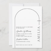 Einfache Halbbogenkreuzung Einladung (Vorderseite)