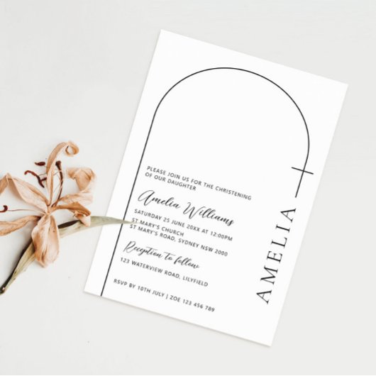 Einfache Halbbogenkreuzung Einladung