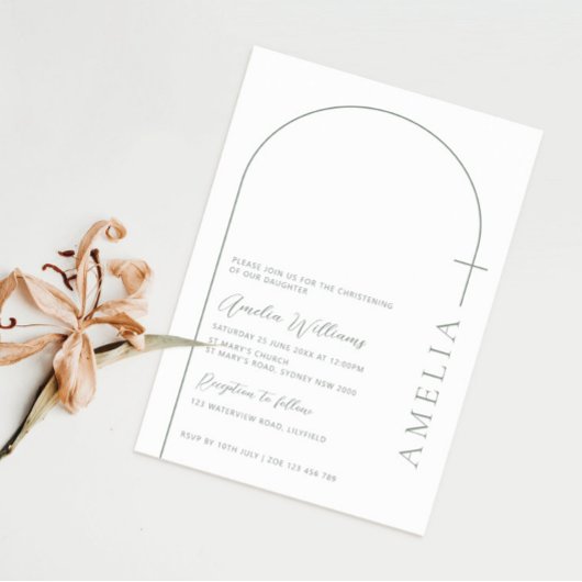 Einfache Halbbogenkreuzung Einladung