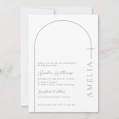 Einfache Halbbogenkreuzung Einladung (Vorderseite)