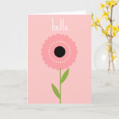 Einfache Hallo Karte (Gelbe Blume)