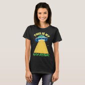 Einfache Halloween-Alien-Kostüm T-Shirt (Vorne ganz)