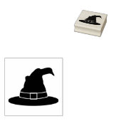 Einfache Halloween-Hexenhut-Silhouette-Form Gummistempel (Stempel)