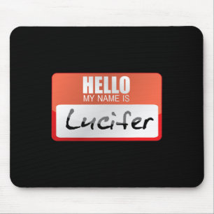 Einfache Halloween-Kostümbummelehrerei Mein Name i Mousepad