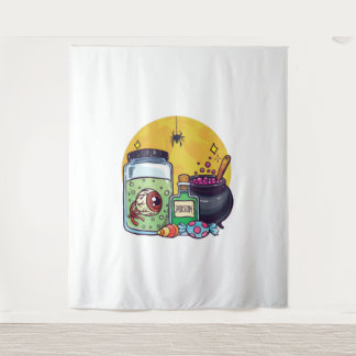 einfache Halloween-Kostümstimmung Wandteppich