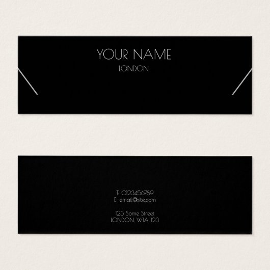 Einfache Halskette-Display-Karte (Vorne & Hinten)