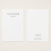 Einfache Halskette oder Armband-Grafikkarte (Vorne & Hinten)