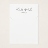 Einfache Halskette oder Armband-Grafikkarte (Vorderseite)