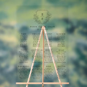 Einfache Hand gezeichnete Kirschblossom Sitzkarte Acrylschild (Neutral)