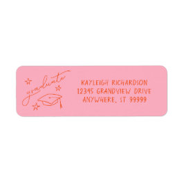 Einfache Hand gezeichnete Rücksendeadresse