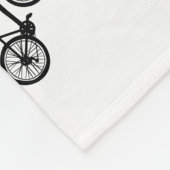 Einfache Hand gezeichnetes Gekritzel des Fahrrades Fleecedecke (Ecke)
