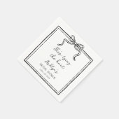 Einfache Hand gezogen Shes binden die Knoten Napki Serviette (Ecke)