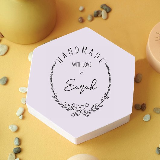 Einfache Handarbeit mit Liebe Gummistempel